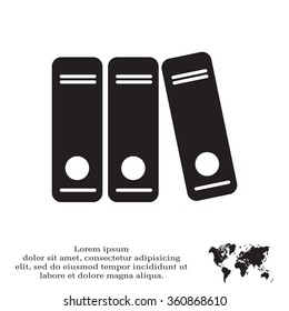 Archive folders vector icon