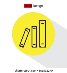 Archive folders vector icon
