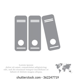 Archive folders vector icon