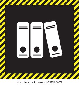 Archive folders vector icon
