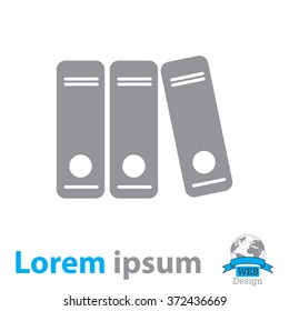 Archive folders vector icon