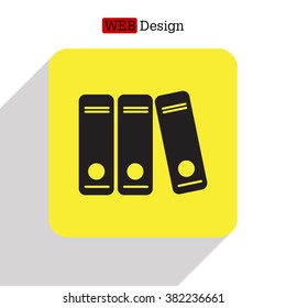 Archive folders vector icon
