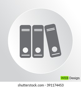 Archive folders vector icon