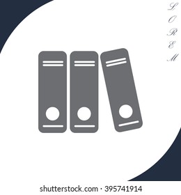 Archive folders vector icon