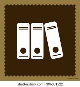 Archive folders vector icon