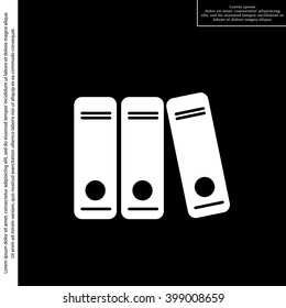 Archive folders vector icon