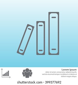 Archive folders vector icon
