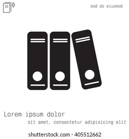 Archive folders vector icon