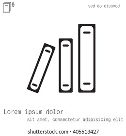 Archive folders vector icon