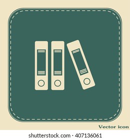 Archive folders vector icon