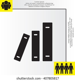 Archive folders vector icon