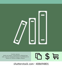 Archive folders vector icon
