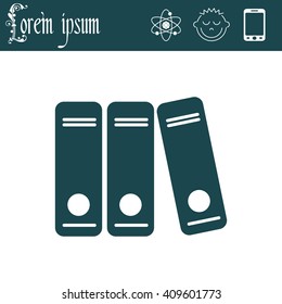 Archive folders vector icon