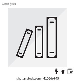 Archive folders vector icon