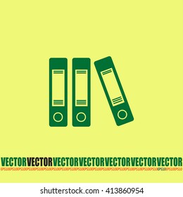 Archive folders vector icon