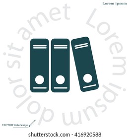 Archive folders vector icon