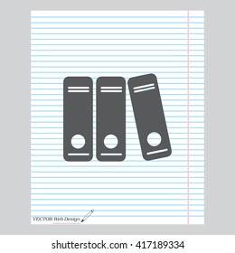 Archive folders vector icon