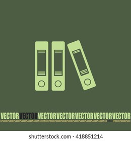 Archive folders vector icon