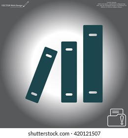 Archive folders vector icon