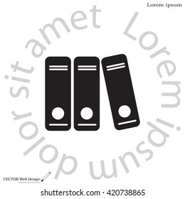 Archive folders vector icon