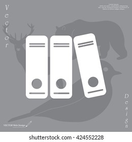 Archive folders vector icon