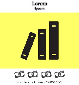 Archive folders vector icon