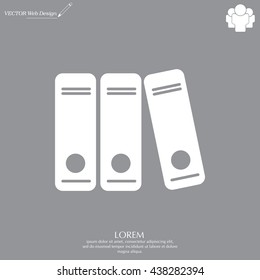 Archive folders vector icon