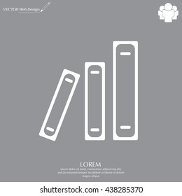 Archive folders vector icon