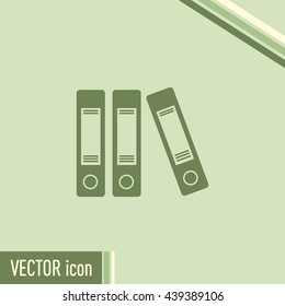 Archive folders vector icon