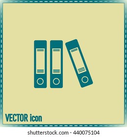 Archive folders vector icon