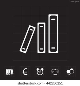 Archive folders vector icon