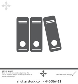 Archive folders vector icon