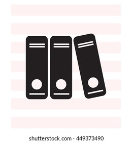 Archive folders vector icon