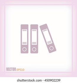 Archive folders vector icon