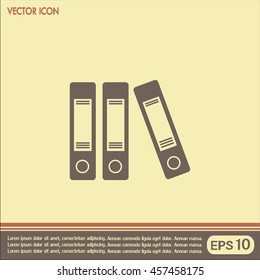 Archive folders vector icon