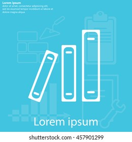 Archive folders vector icon
