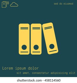 Archive folders vector icon