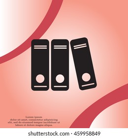 Archive folders vector icon