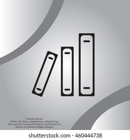 Archive folders vector icon