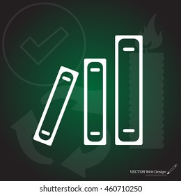 Archive folders vector icon