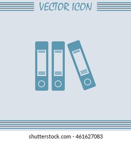 Archive folders vector icon