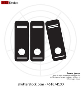 Archive folders vector icon