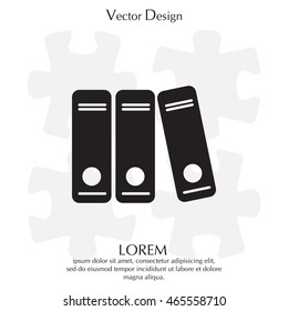 Archive folders vector icon