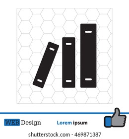 Archive folders vector icon