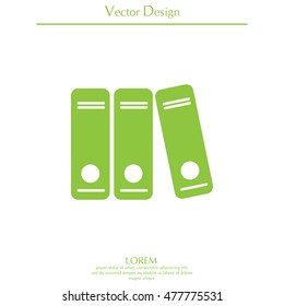 Archive folders vector icon