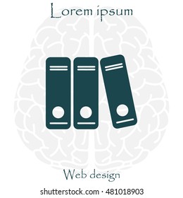 Archive folders vector icon