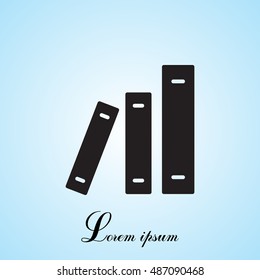 Archive folders vector icon