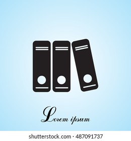 Archive folders vector icon