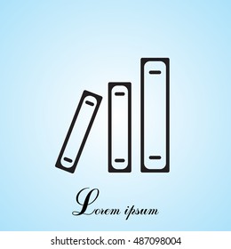 Archive folders vector icon