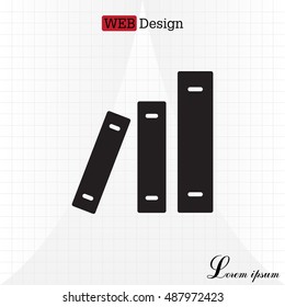 Archive folders vector icon
